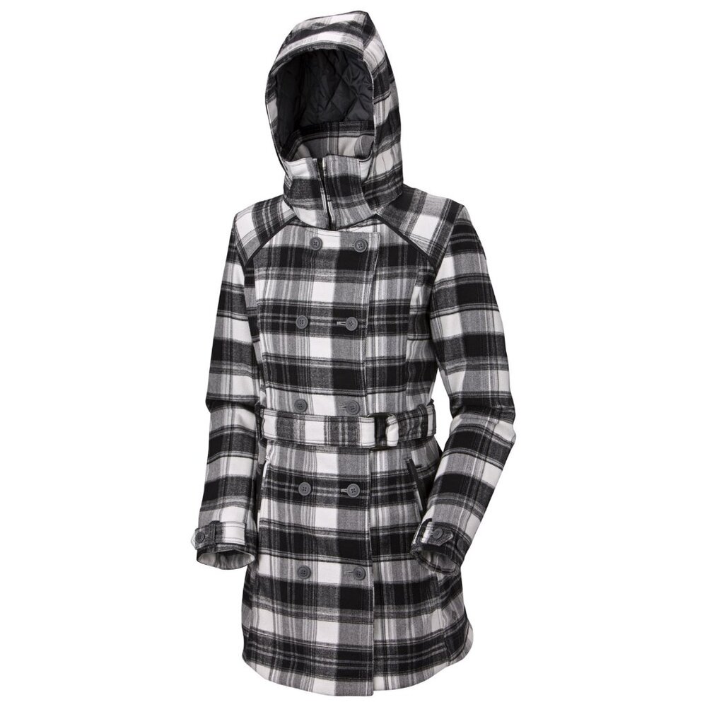 Columbia Sportwear Women’s Plaid Omniheat Coat - Black/Gray/White